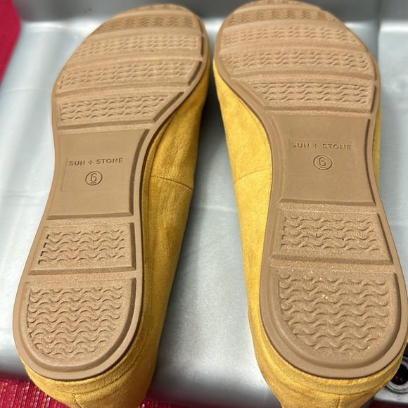 NIB Sun + Stone Eliana Women's Flats size 6. Sunflower. - Picture 5 of 6